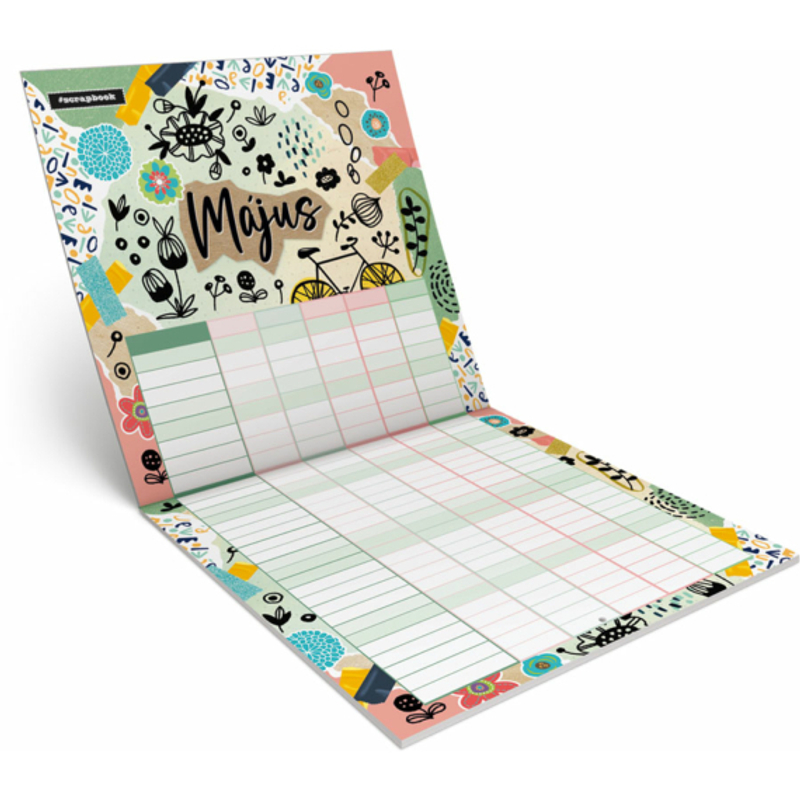 Lizzy Calendar Falinaptár lemez nagy Anyu tervezője Scrapbook Style 2024