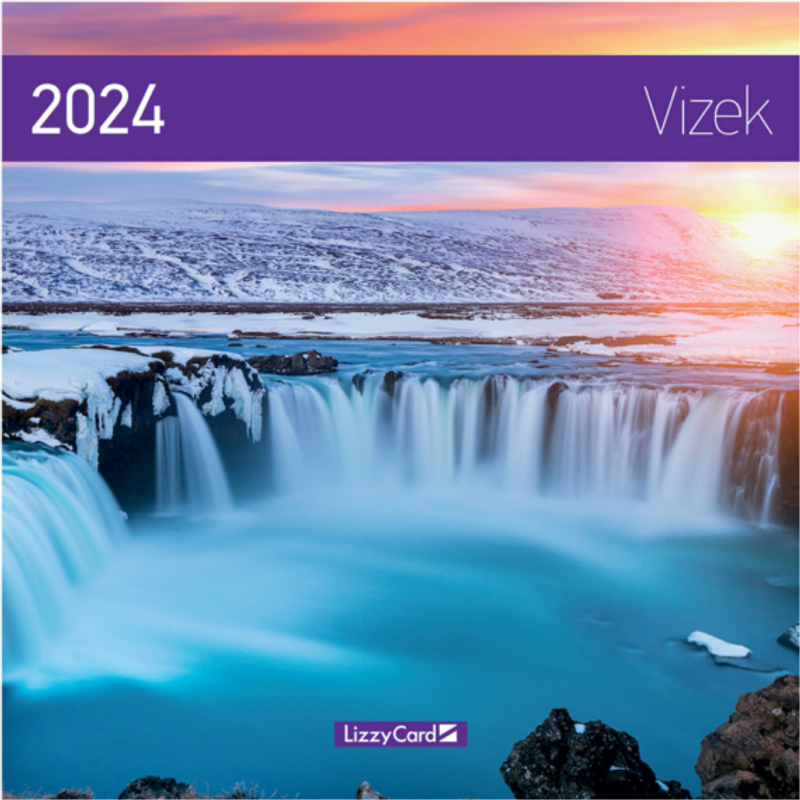 Falinaptár lemez nagy 2024 Vizek Lizzy Card