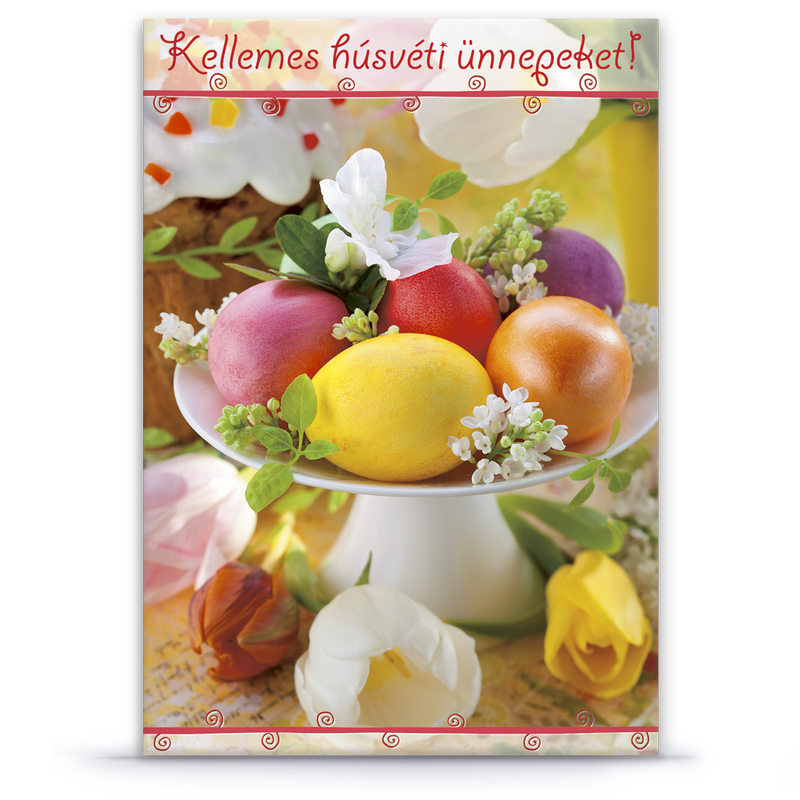 Ars Una normál képeslap A húsvéti üdvözlő szöveggel