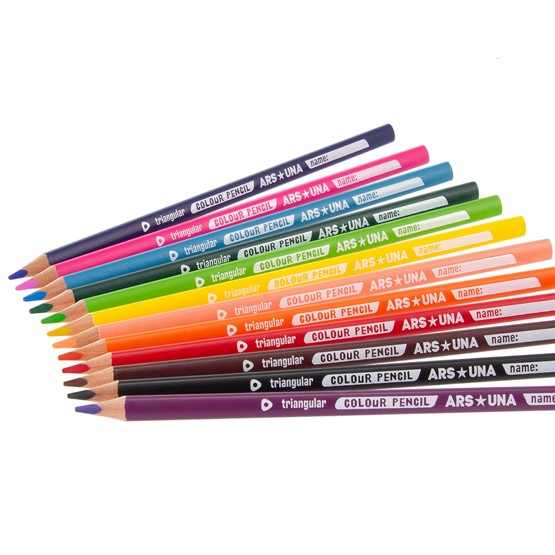 Ars Una színes ceruza készlet 12 db háromszögletű