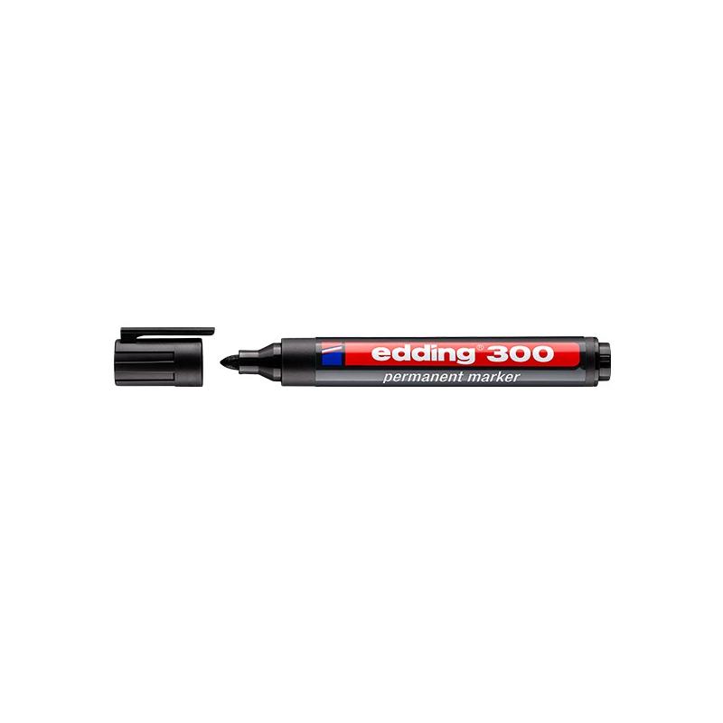 Alkoholos marker EDDING 300 kerek fekete