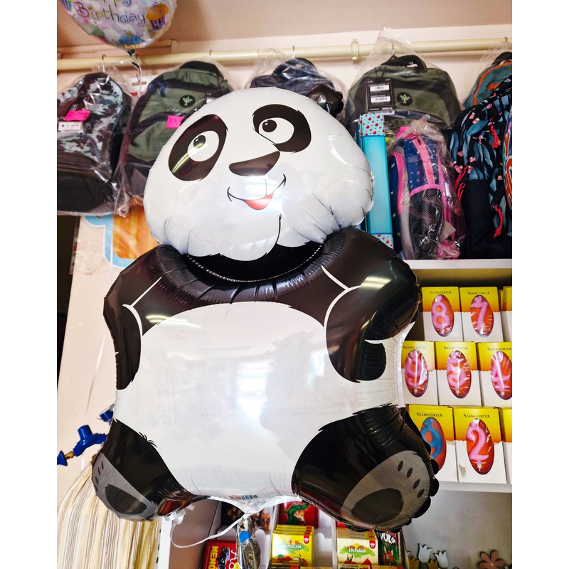 Panda alakú fólia lufi 60cm 979519