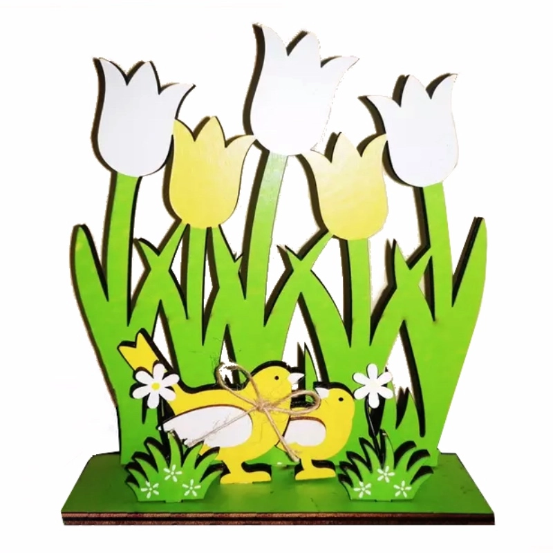Fa tulipán+madár dekoráció